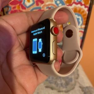 Apple Watch Series 3 38mm Cellular LTE Rose Gold with Pink Sand Band